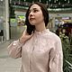 Рубашка женская льняная Людмила, цвет светло-розовый. Рубашки. Льняная одежда Molinialife. Ярмарка Мастеров.  Фото №8