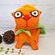 The world won't save itself! Red cat toy by Vasya Lozhkin, Stuffed Toys, Moscow,  Фото №1