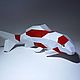 Заказать Карпы кои. Модель рыб. 3D модель. 3D конструктор из картона. Ufa craft. Ярмарка Мастеров. . Скульптуры Фото №3