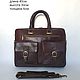 Портфель кожаный. Портфель. Black Buffalo (handmade-bag) (handmade-bag). Интернет-магазин Ярмарка Мастеров.  Фото №2