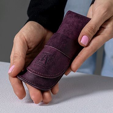Канцелярские товары ручной работы. Ярмарка Мастеров - ручная работа Кожаный пенал для ручек, чехол для ручек Pembroke. Handmade.