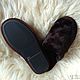 Men's sheepskin Slippers closed. Slippers. Warm gift. Online shopping on My Livemaster.  Фото №2