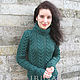 Emerald Sweater. Sweaters. Irina-knitting. Online shopping on My Livemaster.  Фото №2
