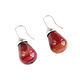 Red strawberry ice earrings large drop earrings with agate. Earrings. Irina Moro. My Livemaster. Фото №4