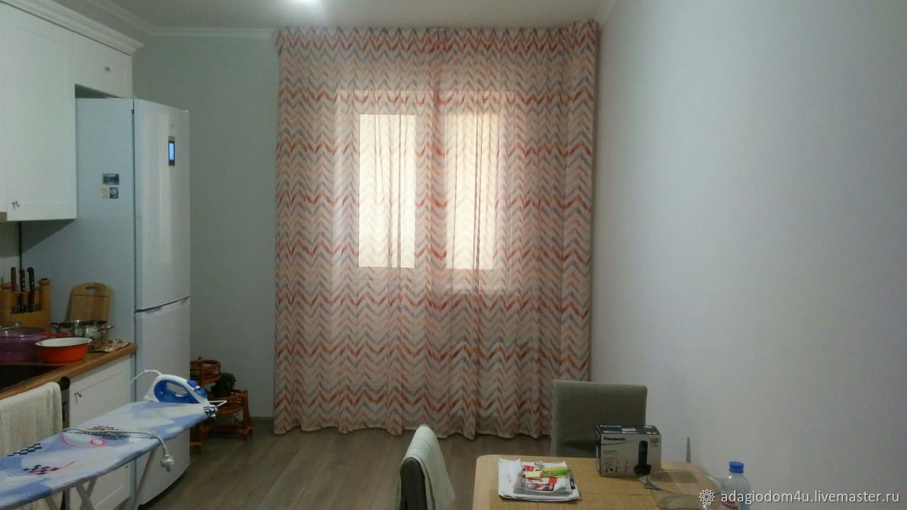 Тюль: яркая геометрия в интернет-магазине на Ярмарке Мастеров | Тюль ...