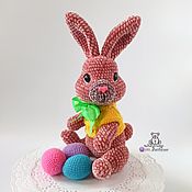 Куклы и игрушки handmade. Livemaster - original item Toy Easter Bunny Caramel knitted plush toy rabbit. Handmade.