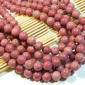 Материалы для творчества handmade. Livemaster - original item Rhodonite beads 10.8h11.  mm, natural stone. pcs. Handmade.