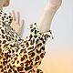 Блузка  рубашка шифон " Леопард ". Рубашки. Крамарова Светлана (Kramoda). Ярмарка Мастеров.  Фото №5