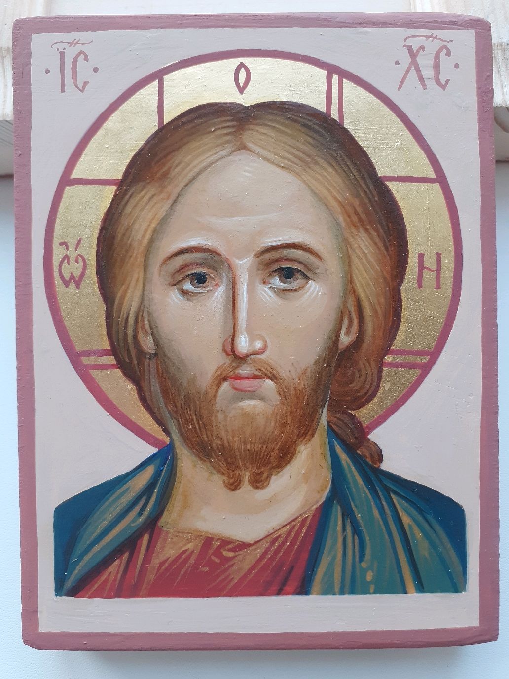 Рукописная икона Иисуса Христа купить в интернет-магазине Ярмарка ...