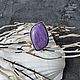 Кольцо с чароитом. Кольца. Vadjra-jewelry. Ярмарка Мастеров.  Фото №4