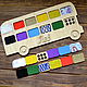 Tactile boards 'double-Decker bus'. Educational game, Play sets, Petrozavodsk,  Фото №1