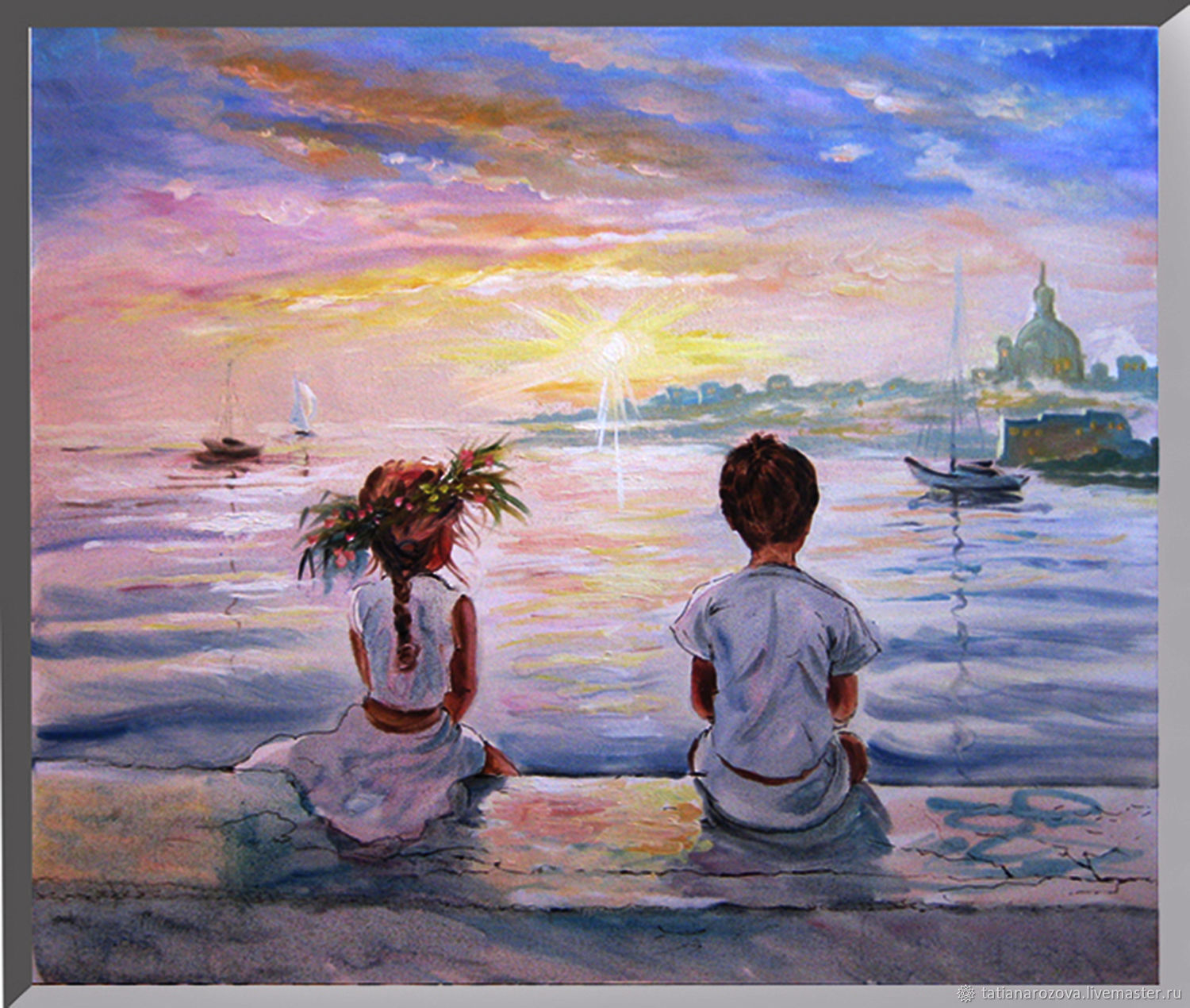 Мальчик и девочка на берегу моря
