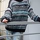 Jerseys: Knitted oversize sweater for women. Sweaters. Карелия вяжет... LarLen (Елена Лар) ( На заказ не вяжу!!! ). My Livemaster. Фото №5