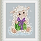 Схема для вышивки крестиком "Символ года овечка", Схемы для вышивки, Александров,  Фото №1