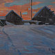 "Зимний закат", Картины, Ульяновск,  Фото №1