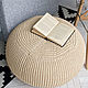 Вязаный пуф Beige Superpuff, Пуфы и пуфики, Москва,  Фото №1