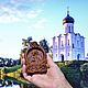 Миниатюрная Икона из дерева - Святые Петр и Феврония. Иконы. Ополье. Ярмарка Мастеров.  Фото №5