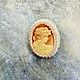 Брошь камея «Девушка весна». Брошь-булавка. Moscow Brooch. Интернет-магазин Ярмарка Мастеров.  Фото №2