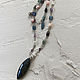 Necklace with amethyst, kyanite and labrador. Necklace. Sonia Dov jewellery. My Livemaster. Фото №4
