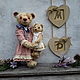 Teddy bear Марта и Поля. Мишки Тедди. MashsDamiani17. Интернет-магазин Ярмарка Мастеров.  Фото №2