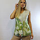 Felted vest 'Botany 3 '. Vests. silk wool. My Livemaster. Фото №6