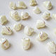 White mother of pearl shell shaped beads. Beads1. Prosto Sotvori - Vse dlya tvorchestva. My Livemaster. Фото №4