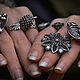 Exotic Retro Sparrow Rings Water Lily Flower. Rings. ket-di. My Livemaster. Фото №6