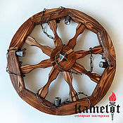 Люстра-колесо "Миньон" (диаметр 35см) с молниями