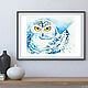 White owl, watercolor painting, watercolor paintings. Pictures. Belasla. Online shopping on My Livemaster.  Фото №2