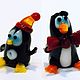 Collectible micro figurine made of colored glass Masalamovies penguins, Miniature figurines, Moscow,  Фото №1