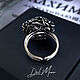 Order Dark Moon Ring, Elden Ring Ring with a stone. Del-moro. Livemaster. . Ring Фото №3