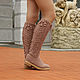 Demi-season boots 'Alexia'. High Boots. KnittedBoots. My Livemaster. Фото №6
