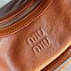 Винтаж:  Натуральная Кожа Сумочка Miu Miu. Сумки винтажные. WhiteShopVintage. Ярмарка Мастеров.  Фото №5