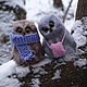 Валяная парочка  Зима однако, Войлочная игрушка, Дзержинск,  Фото №1
