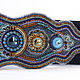 Wide belt dark blue 'the Magnificent century' elastic band embroidered. Straps. Natalia Luzik Jewelry&Accessories (nataluzik). My Livemaster. Фото №4
