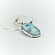 suspension: Larimar in a silver setting, Pendants, Moscow,  Фото №1