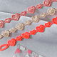 bracelets Secret embroidered Hearts set openwork embroidery, Bracelet set, Moscow,  Фото №1