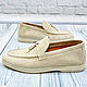 Order Women's loafers made of natural suede, in beige color!. SHOES&BAGS. Livemaster. . Loafers Фото №3