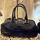 Винтаж: Винтажная сумка Samantha Thavasa by Victoria Beckham из чёрной кожи. Сумки винтажные. Chic bags. Ярмарка Мастеров.  Фото №4