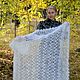 Shawls: Openwork shawl downy white. Shawls1. Down shop (TeploPuha34). Online shopping on My Livemaster.  Фото №2