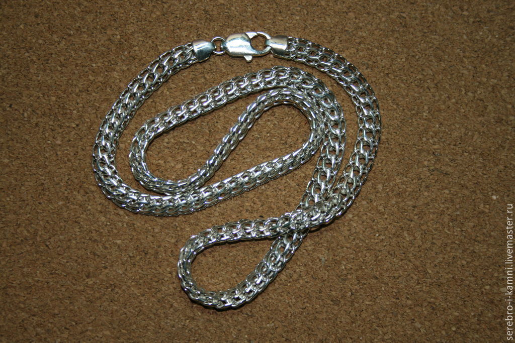 Мужские серебряные цепочки на шею 585