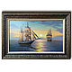 Sailboats in the sea. Dawn/ 40h80 cm (inner size) / oil on canvas, Pictures, Moscow,  Фото №1