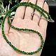 Women's beads made of natural stones chrome diopside and green agate. Beads2. naturalkavni. Online shopping on My Livemaster.  Фото №2