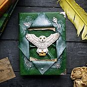 Канцелярские товары handmade. Livemaster - original item The Diary with Hedwig the Owl from Harry Potter. Handmade.