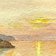 Заказать Море.Закат. irina_aquarelles (Ирина Любавская). Ярмарка Мастеров. . Картины Фото №3