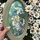 Oil painting 'Daisies', framed, oval. Pictures. Zhanne Shepetova. My Livemaster. Фото №6