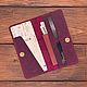 Travel holder for 1 passport made of leather, Organizer, Moscow,  Фото №1