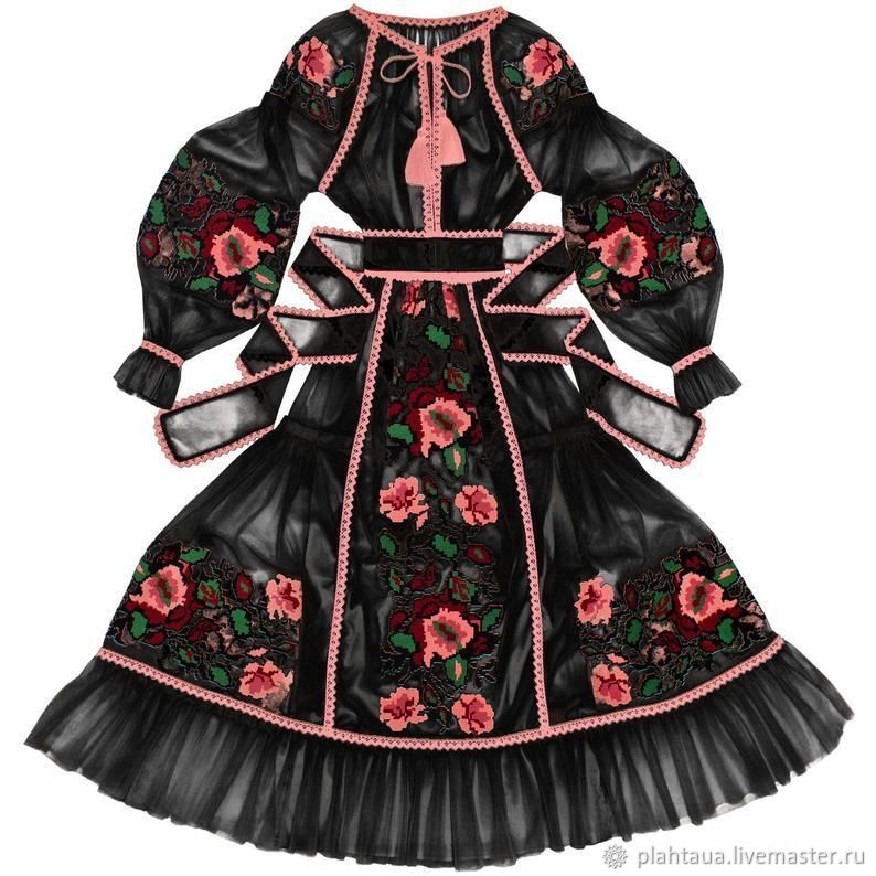 Black tulle dress "Wild Mallow", Dresses, Kiev,  Фото №1