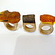 Amber wood ring size 15,5-16 P-150. Ring. Amber shop (vazeikin). Online shopping on My Livemaster.  Фото №2