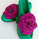 Order Felted women's Slippers. Saenko Natalya. Livemaster. . Slippers Фото №3